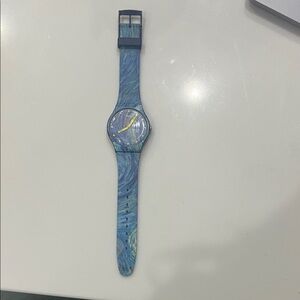 MOMA Vincent Van Gogh Starry Night Swatch Blue and Gold Limited Edition